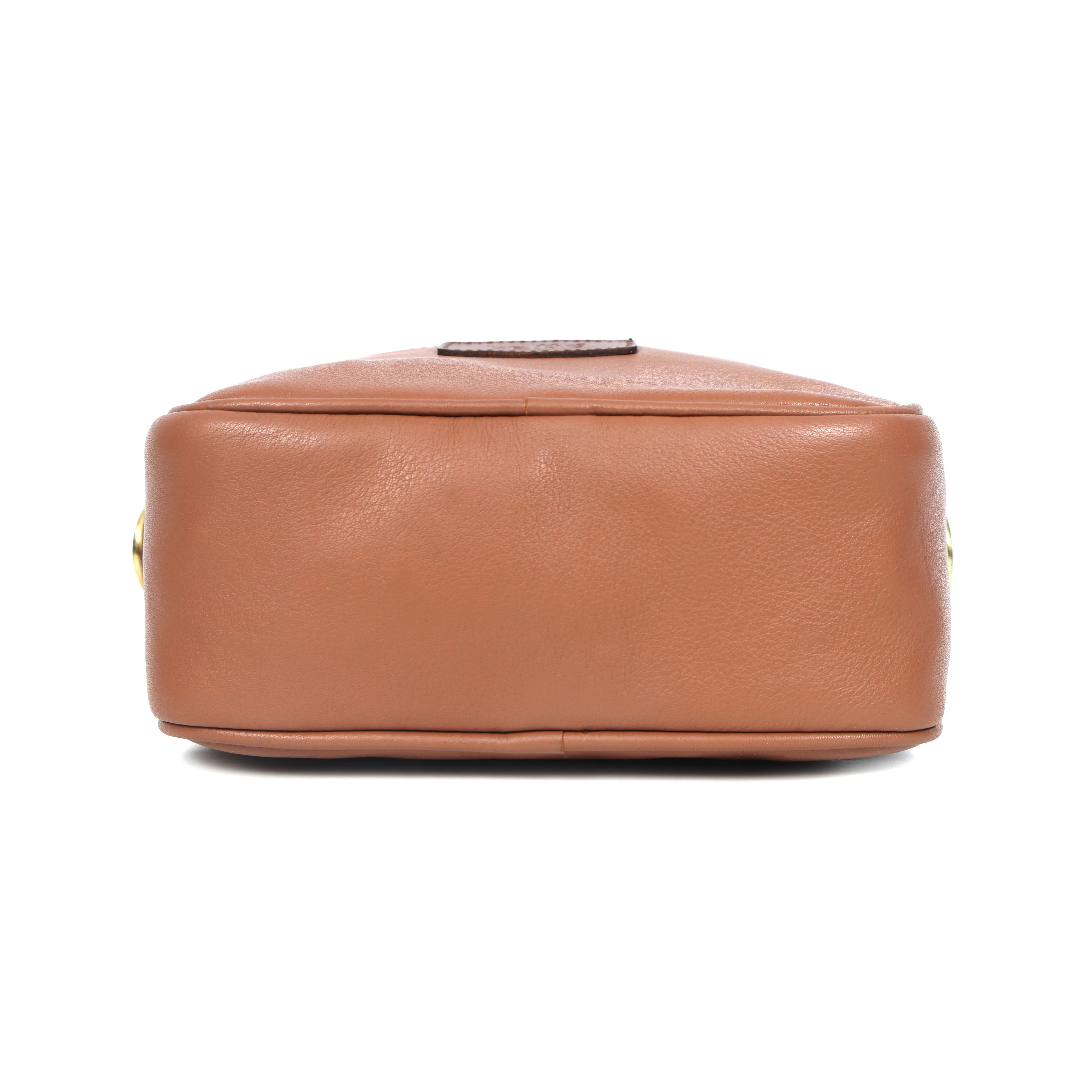 Premium Export Leather Compact Crossbody Bag | Multiple Zip Pockets & Adjustable Strap - Image 19