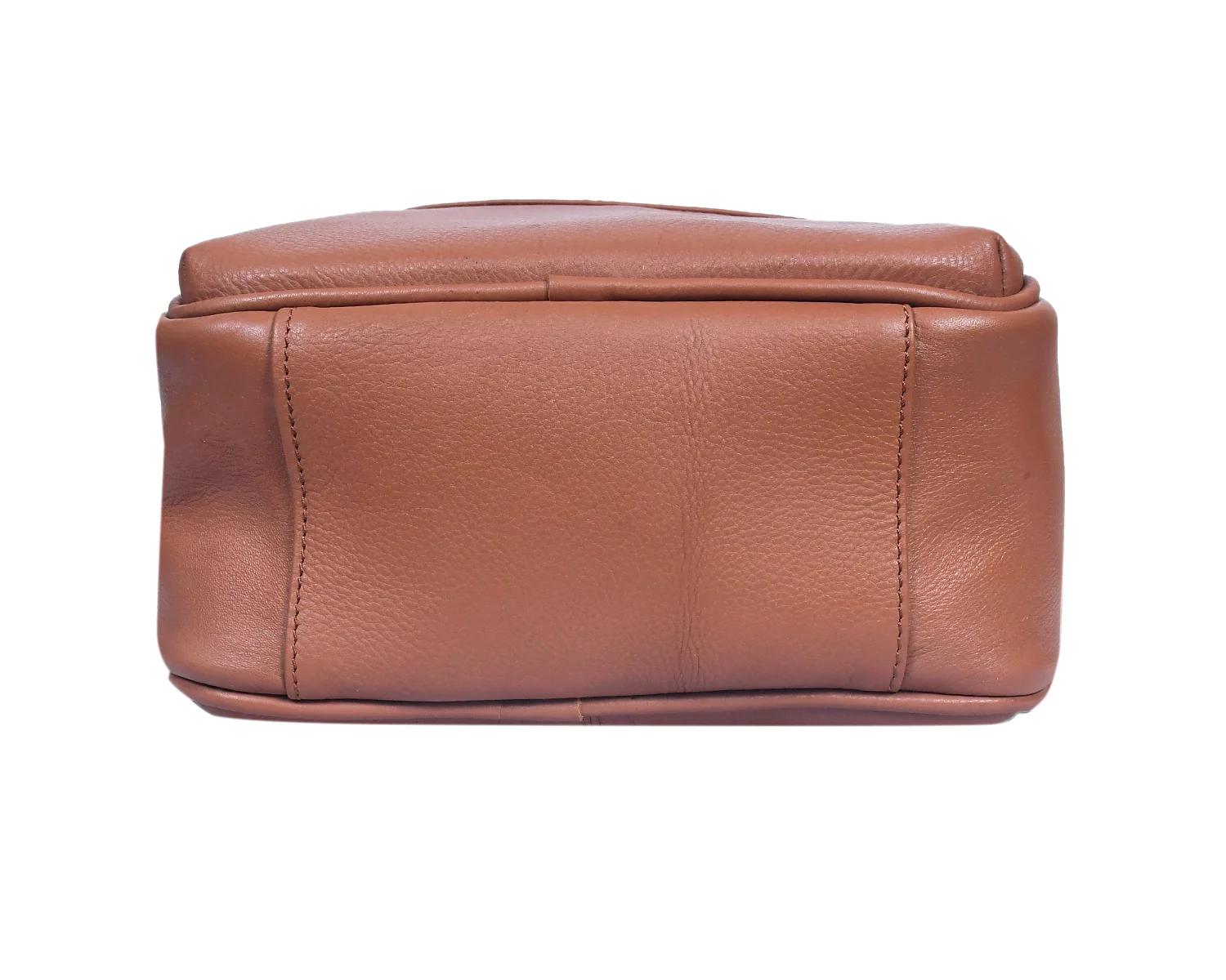 Premium Genuine Leather Backpack with Front Zip Pocket & Adjustable Shoulder Straps - Image 12