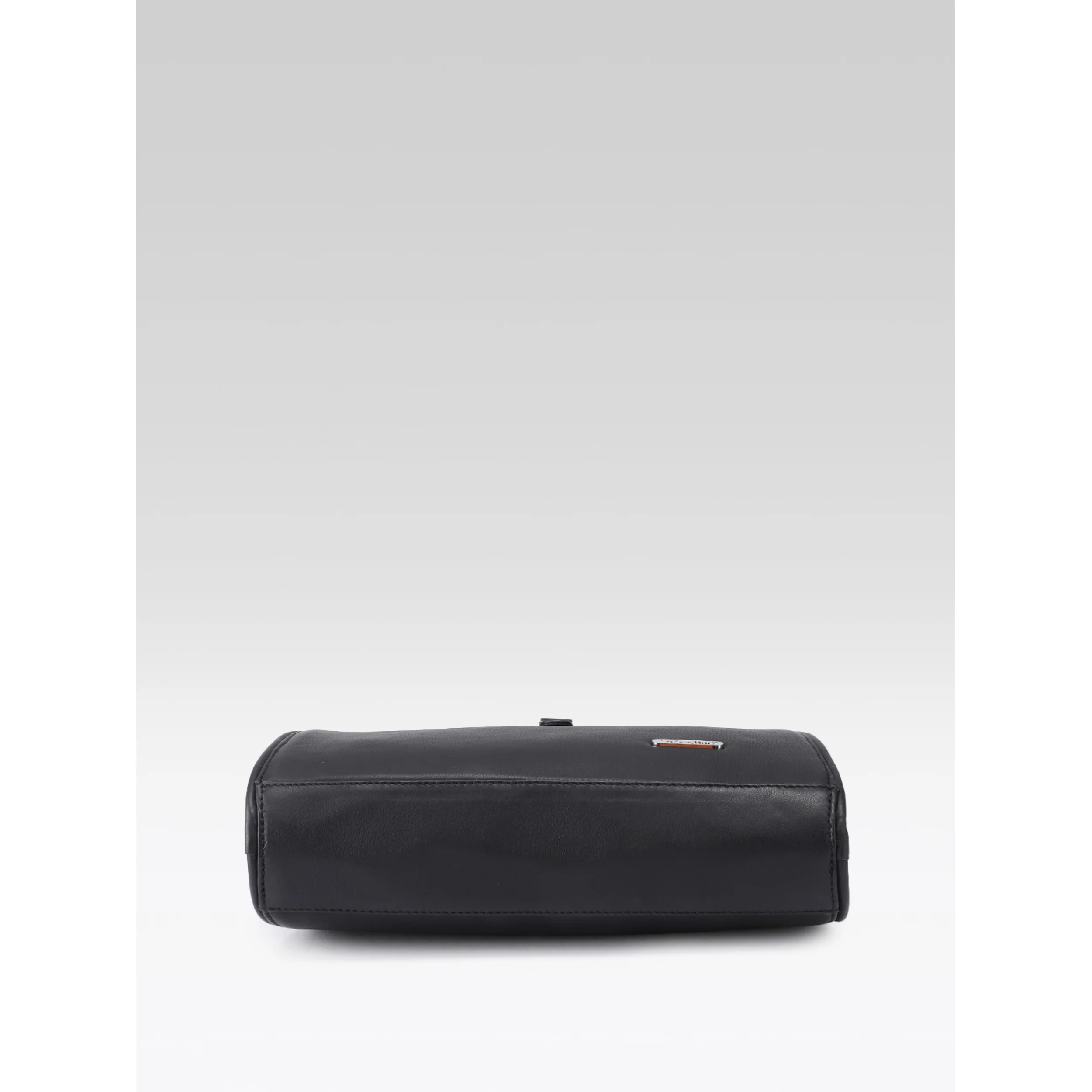 Premium Leather Shoulder Handbag with Lock Closure, Zip Compartments - Image 4