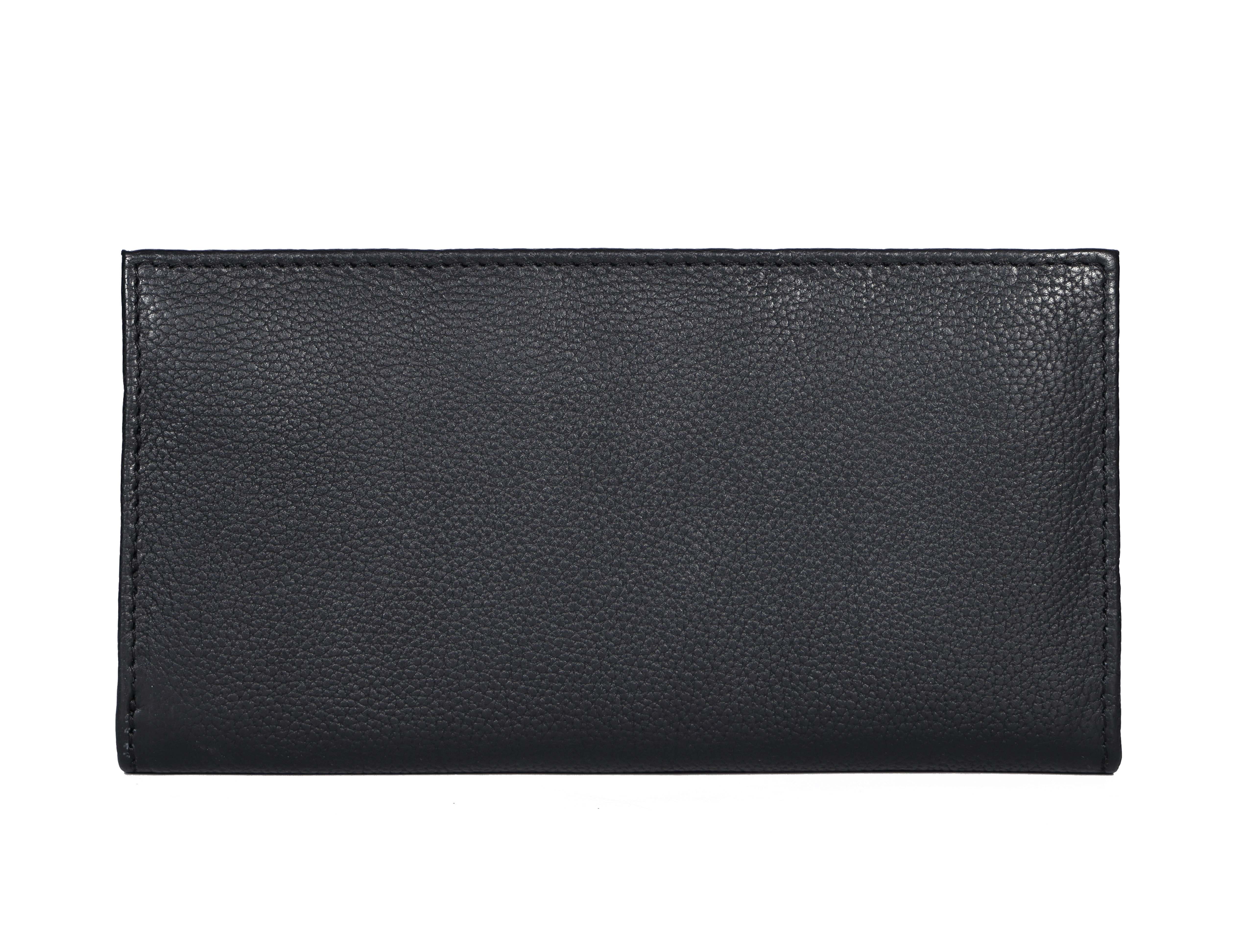 Premium Genuine Leather Long Wallet for Women with Multiple Card Slots & Zip Coin Pocket - Image 7