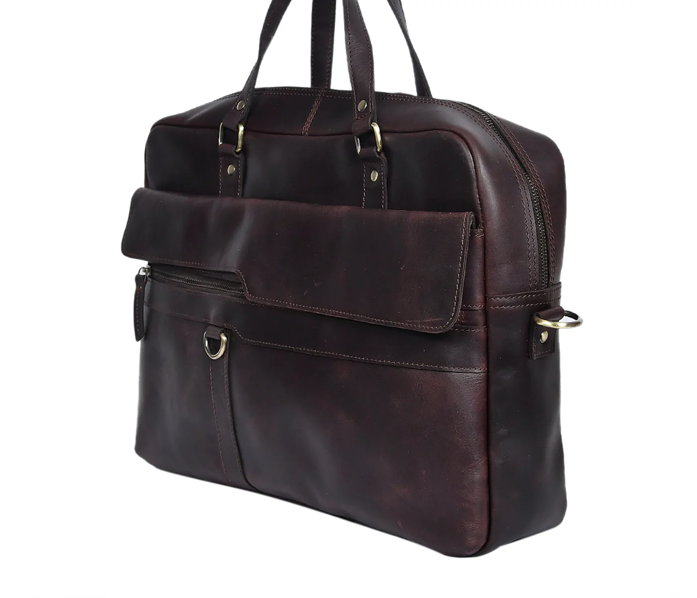 Unisex Premium Leather Laptop & Office Briefcase ’??? Spacious Work & Travel Bag - Image 2