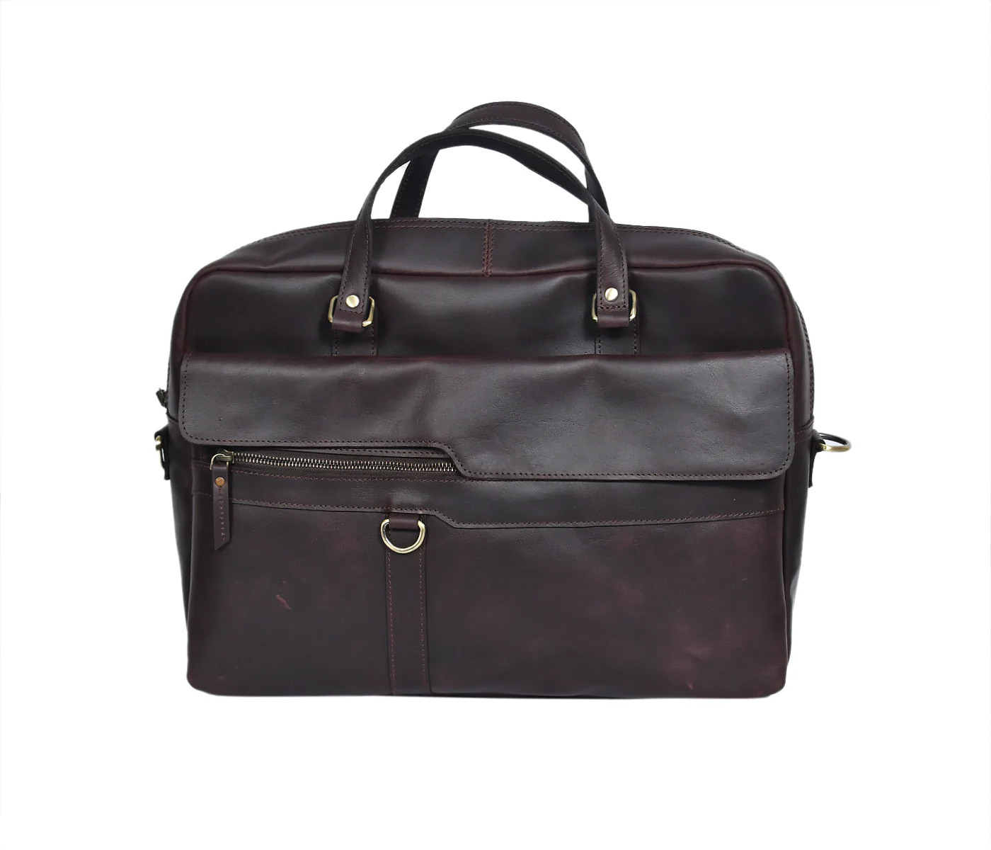 Unisex Premium Leather Laptop & Office Briefcase ’??? Spacious Work & Travel Bag - Image 3