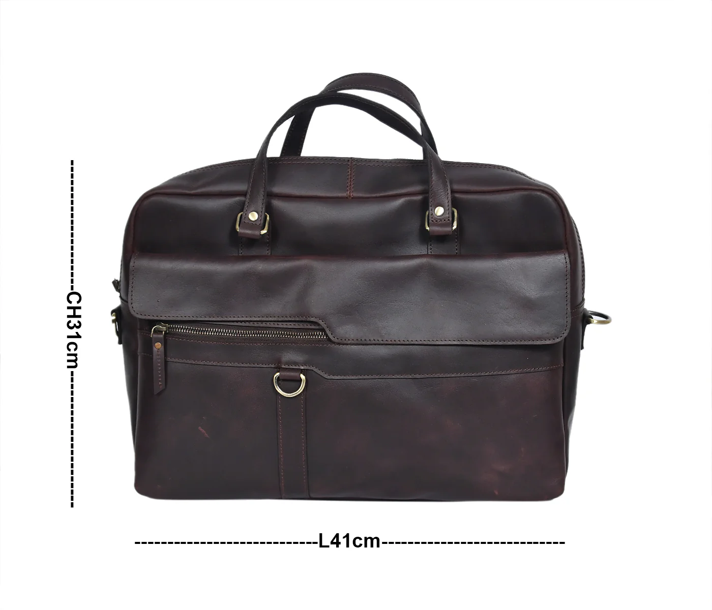 Unisex Premium Leather Laptop & Office Briefcase ’??? Spacious Work & Travel Bag - Image 6