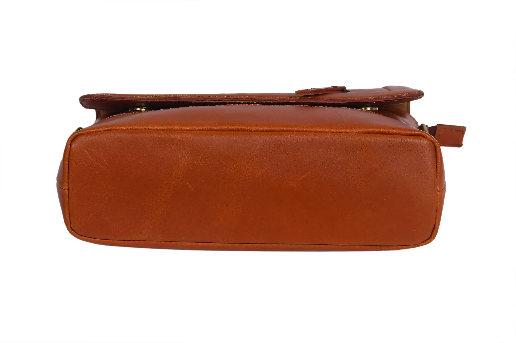 Premium Leather Crossbody Bag with Smooth Grain Texture & Organized Interior - Image 6
