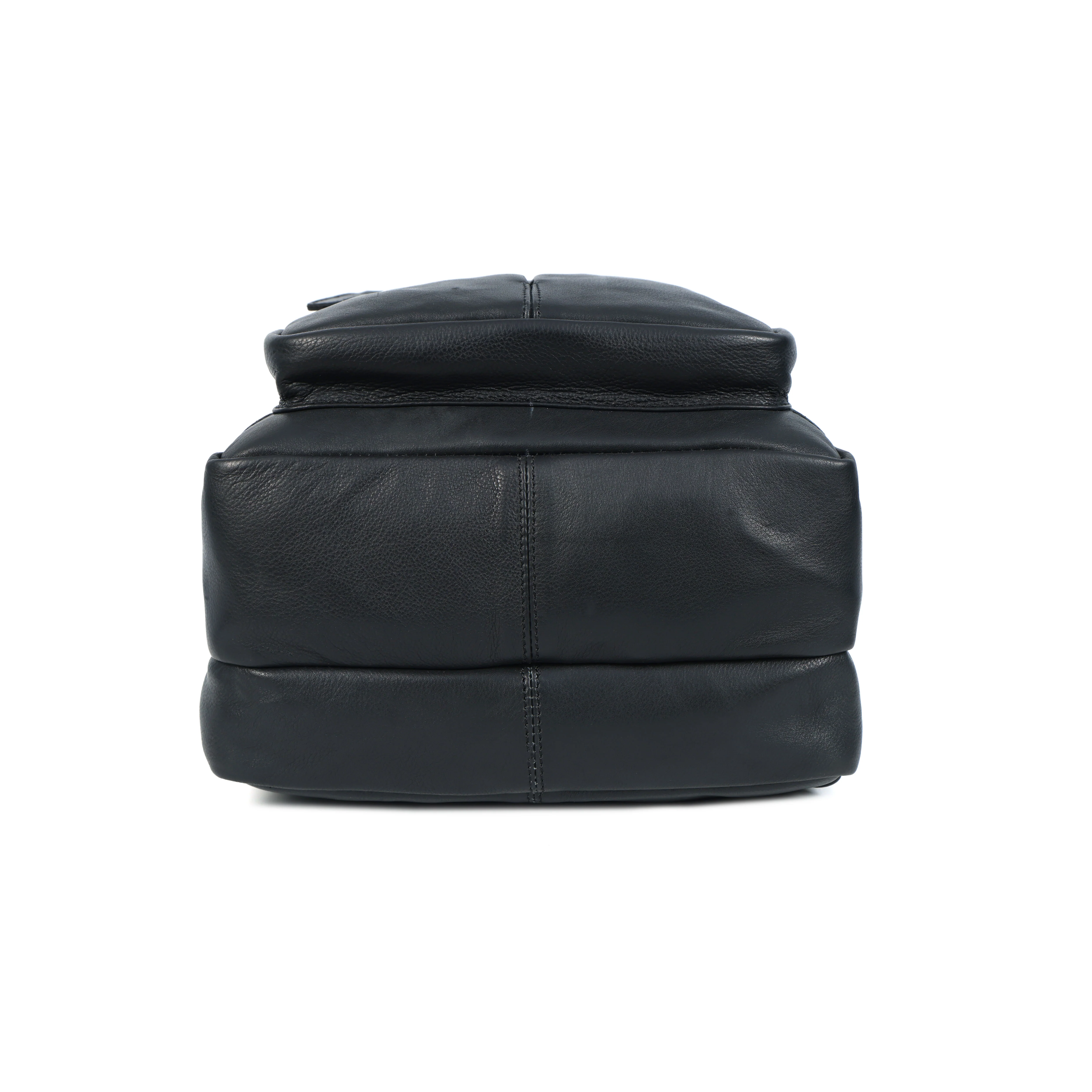 Premium Genuine Leather Multi-Zip Backpack with Padded Straps & Smart Organizer - Image 4
