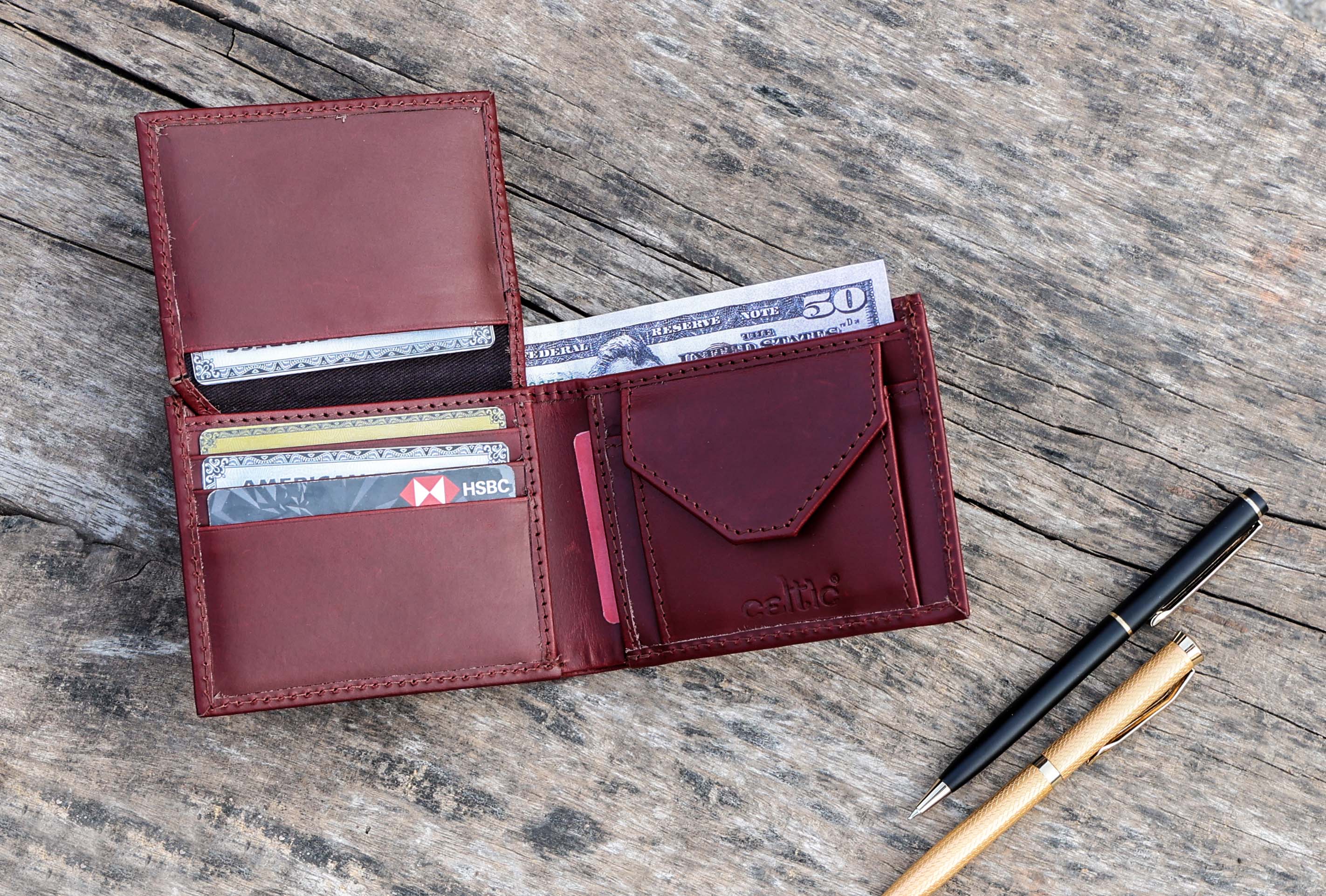Vintage Leather Wallet & Belt Set - Image 8