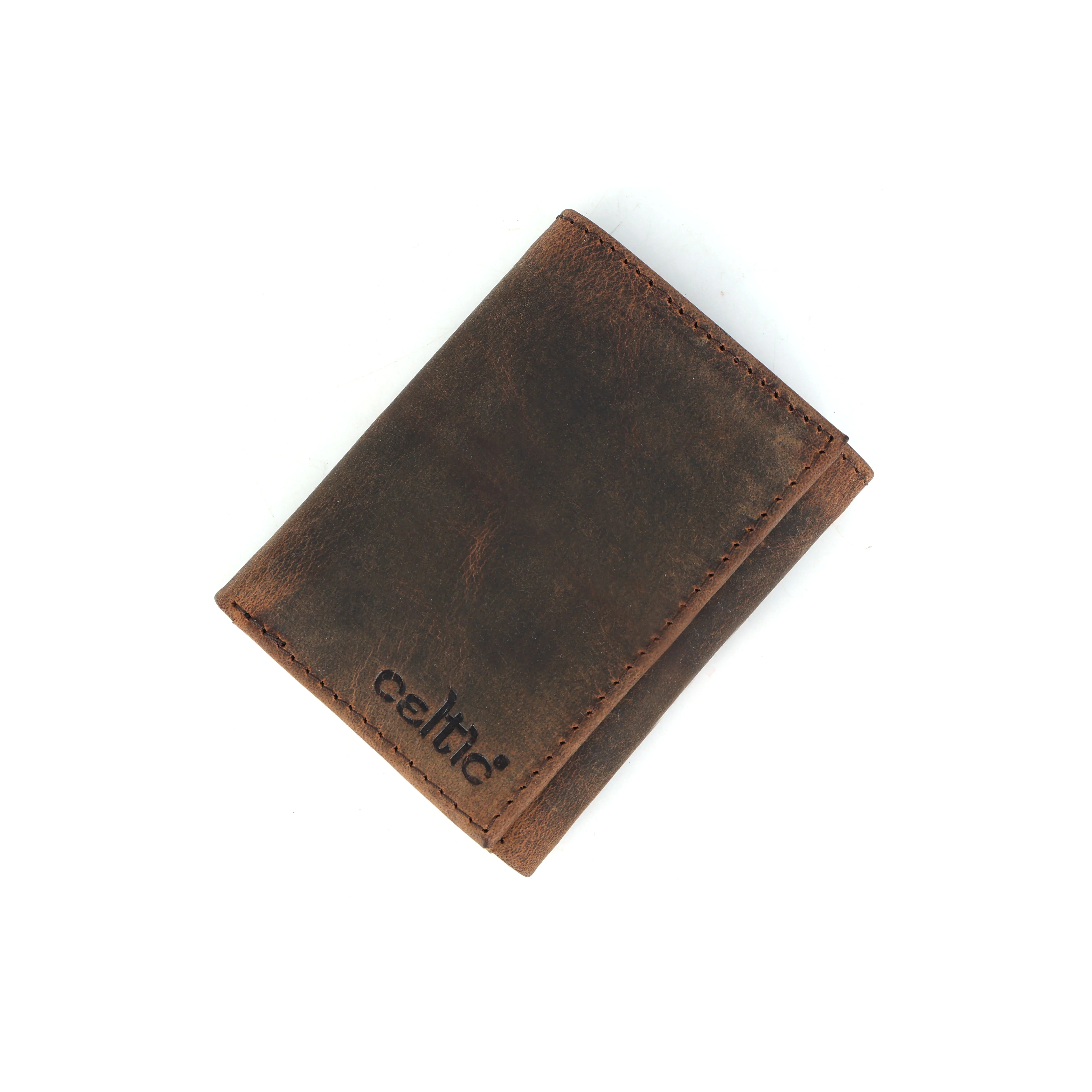 Premium Vintage Tri-Fold Genuine Leather Wallet | Export Quality | Multi-Card & ID Holder - Image 3